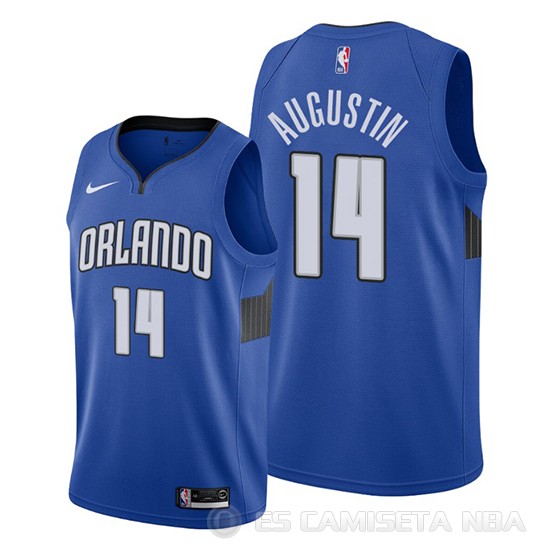 Camiseta D.j. Augustin #14 Orlando Magic Statement Edition Azul - Haga un click en la imagen para cerrar